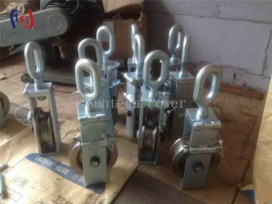 পেশাদার শেষ ব্লক 30-80KN নামমাত্র লোড এবং স্থায়ী ব্লক শেষের জন্য 140-180mm Sheave ব্যাসার্ধের সাথে নিথর-শেষ গ্রিপ