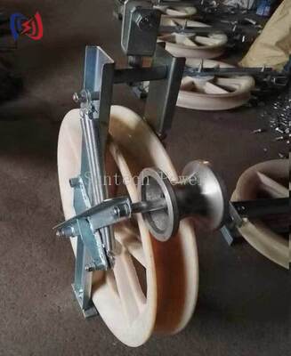 পেশাদার গ্রাউন্ডিং রোলার স্ট্রিংিং ব্লক অ-পরিবাহী ডিজাইনের সাথে ওপিজিডব্লিউ এবং 508 মিমি শেভ ব্যাসের ক্ষতি-মুক্ত ইনস্টলেশনের জন্য