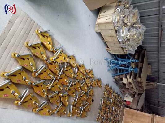 অ্যালুমিনিয়াম খাদ কন্ডাক্টর গ্রিপার 7-80KN নামমাত্র লোড, 14-48mm সর্বোচ্চ খোলা, এবং নিরাপদ হ্যান্ডলিং জন্য অ-ক্ষতিকারক গ্রিপ সঙ্গে