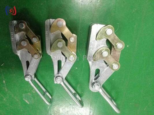 11-15 মিমি তারের জন্য 10-30 কেএন নামমাত্র লোড সহ পেশাদার ডুয়াল ক্যাম আর্থ ওয়্যার গ্রিপার এবং জারা প্রতিরোধী আসুন একসাথে ক্ল্যাম্প