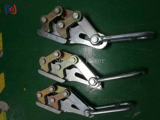 11-15 মিমি তারের জন্য 10-30 কেএন নামমাত্র লোড সহ পেশাদার ডুয়াল ক্যাম আর্থ ওয়্যার গ্রিপার এবং জারা প্রতিরোধী আসুন একসাথে ক্ল্যাম্প