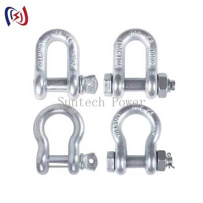 High Strength Shackle with 10-300KN Rated Load for Heavy Electrical Equipment and Corrosion-Resistant Lifting