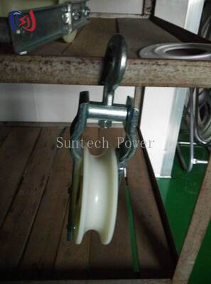 পেশাগত একক স্কিভ স্ট্রিং ব্লক 5-20KN নামমাত্র লোড সঙ্গে, এলজিজে 25-500 কন্ডাক্টর ইনস্টলেশনের জন্য অ্যালুমিনিয়াম স্কিভ