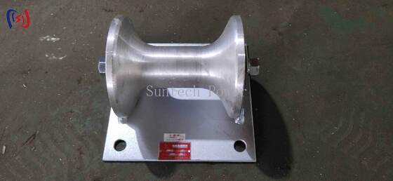 150-160 মিমি ভূগর্ভস্থ তারের ইনস্টলেশনের জন্য পেশাদার 5 কেএন রেটড লোড ক্যাবল গ্রাউন্ড রোলার কাস্টিং অ্যালুমিনিয়াম ক্যারিয়ার সহ