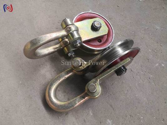 Hoisting Point Block for Transmission Line Construction | 50–80KN Heavy Duty Lifting Pulley