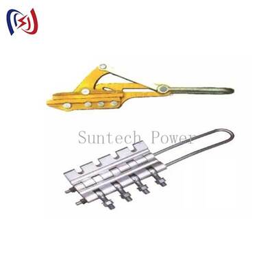 ট্রান্সমিশন লাইন স্ট্রিংিংয়ের জন্য 16-45KN রেটেড লোড এবং 3.8-5.6KG ওজন সহ 8-20 মিমি ব্যাস ক্ল্যাম্প বরাবর আসুন