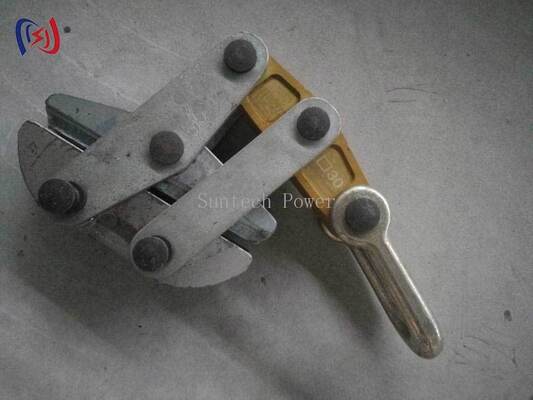 11-30 মিমি ট্রান্সমিশন লাইন স্ট্রিংিংয়ের জন্য অ্যান্টি টুইস্ট স্টিল রোপ গ্রিপার কাম অ্যালং ক্ল্যাম্প 50-200KN