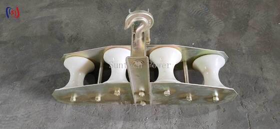 OPGW স্ট্রিং ব্লক 10KN নামমাত্র লোড সহ R570 ফাইবার অপটিক ক্যাবল ইনস্টলেশনের জন্য বাঁক ব্যাসার্ধ
