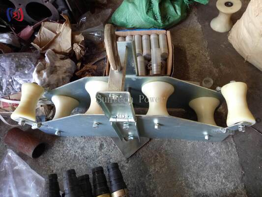 OPGW স্ট্রিং ব্লক 10KN নামমাত্র লোড সহ R570 ফাইবার অপটিক ক্যাবল ইনস্টলেশনের জন্য বাঁক ব্যাসার্ধ