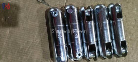 ট্রান্সমিশন লাইন স্ট্রিংয়ের জন্য 5-250KN নামমাত্র লোড এবং 360 ° ঘূর্ণন ক্ষমতা সহ ভারী দায়িত্বের সুইভেল জয়েন্ট