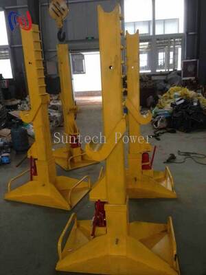 হাইড্রোলিক কন্ডাক্টর ড্রাম স্ট্যান্ড SI-30 300KN লোড 5000mm ক্যাবল রিল ক্ষমতা