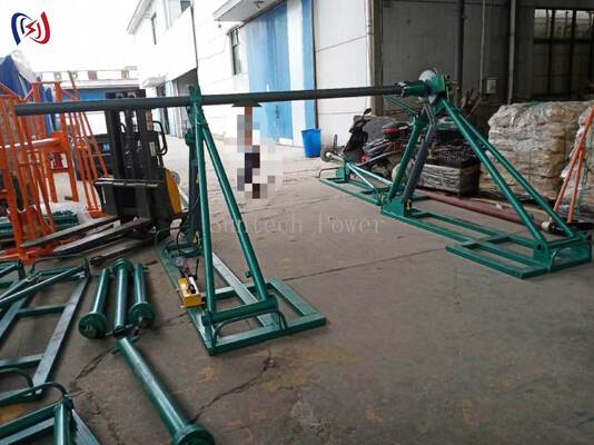 SIPZ মডুলার ক্যাবল রিল স্ট্যান্ড 30-100KN টুল-মুক্ত সমাবেশ কন্ডাক্টর ড্রাম স্ট্যান্ড