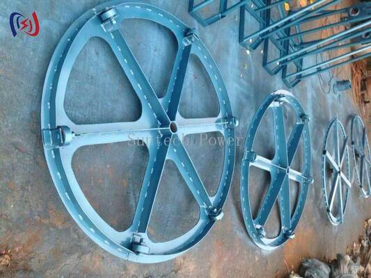 উল্লম্ব কেবল রিল স্ট্যান্ড 10-70KN 500-1500mm কন্ডাক্টর ড্রাম স্ট্যান্ড স্থান-সাশ্রয়ী