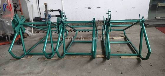 ভারী দায়িত্ব গ্যালভানাইজড ইস্পাত দড়ি রোল স্ট্যান্ড কন্ডাক্টর ড্রাম স্ট্যান্ড সিলড লেয়ারিং
