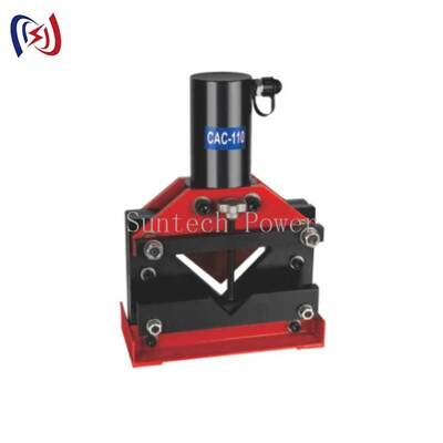 350KN 110 x 110 x 10 মিমি ট্রান্সমিশন টাওয়ার স্টিলের জন্য হাইড্রোলিক এঙ্গেল স্টিল কাটার