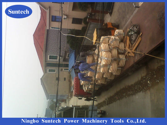 400x80mm উচ্চ শক্তি কন্ডাক্টর তারের স্ট্রিংিং পুলি ব্লক