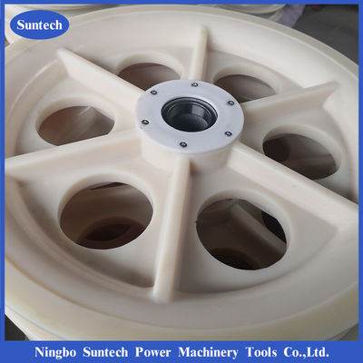 বিয়ারিং সহ 508x100mm MC নাইলন পুলি হুইলস কন্ডাক্টর স্ট্রিংিং ব্লক