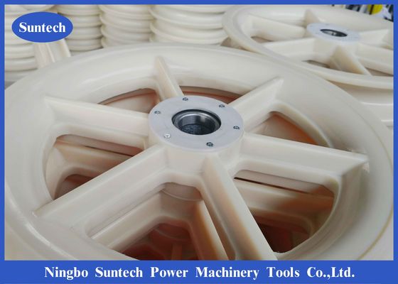 508 X100mm ট্রান্সমিশন লাইন নাইলন শেভ হুইল কন্ডাক্টর স্ট্রিংিং পুলি ব্লক