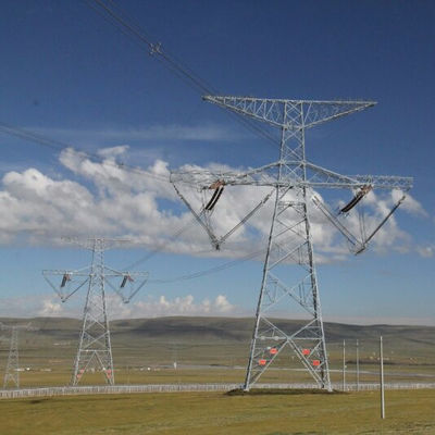 নির্মাণ সাইটের জন্য 35 66 110 220kv ট্রান্সমিশন লাইন অ্যাঞ্জেল স্টিল টাওয়ার