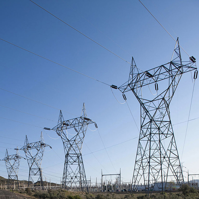 Galvanized Q255 Q355 ইস্পাত 330kV পাওয়ার লাইন টাওয়ার