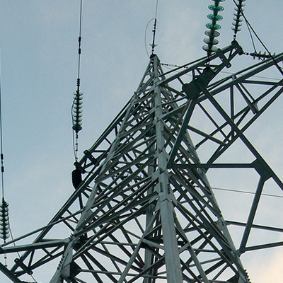 ASTM A123 ট্রান্সমিশন লাইনে গ্যালভানাইজড এঙ্গেল টাওয়ার