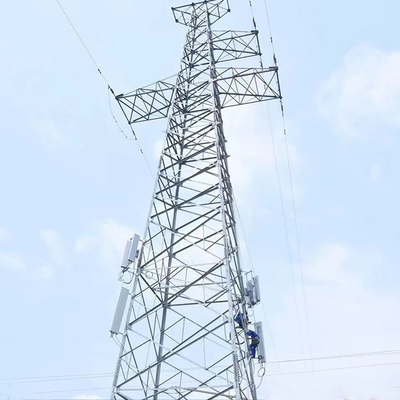 হট ডিপ গ্যালভানাইজড এঞ্জেল স্টিল 500KV ট্রান্সমিশন লাইন টাওয়ার