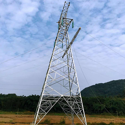 হট ডিপ গ্যালভানাইজড এঞ্জেল স্টিল 500KV ট্রান্সমিশন লাইন টাওয়ার