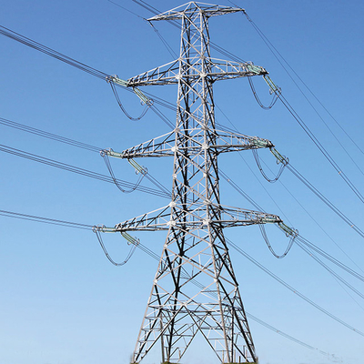 হট ডিপ গ্যালভানাইজড এঞ্জেল স্টিল 500KV ট্রান্সমিশন লাইন টাওয়ার