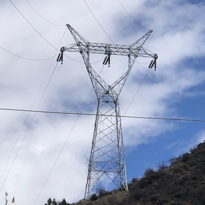 110kV 132kV কৌণিক ইস্পাত জালি ওভারহেড লাইন টাওয়ার