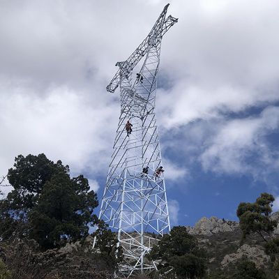 হট ডিপ গ্যালভানাইজড অ্যাঙ্গেল আয়রন 10 - 500kV ওভারহেড ট্রান্সমিশন লাইন টাওয়ার