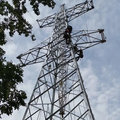 110kV ট্রান্সমিশন লাইন গ্যালভানাইজড অ্যাঙ্গেল স্টিল ল্যাটিস পাইলন
