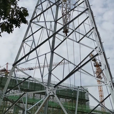 110kV ট্রান্সমিশন লাইন গ্যালভানাইজড অ্যাঙ্গেল স্টিল ল্যাটিস পাইলন
