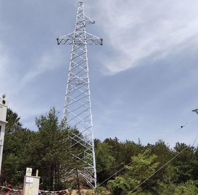 উচ্চ বায়ু সহনশীলতা 110kV 132kV মনোপোল সেলুলার ট্রান্সমিশন টাওয়ার