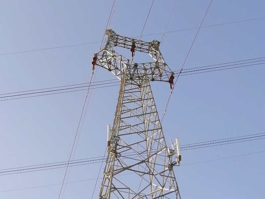 HDG অ্যাঙ্গেল স্টিল 11 35 220 330 500kV ট্রান্সমিশন লাইন টাওয়ার