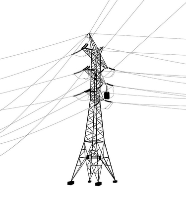 HDG অ্যাঙ্গেল স্টিল 11 35 220 330 500kV ট্রান্সমিশন লাইন টাওয়ার