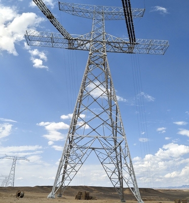 ওভারহেড লাইন ইস্পাত Q235 Q345 Q420 132 KV টাওয়ার