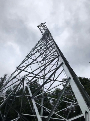 ASTM123 গ্যালভানাইজড 110KV পাওয়ার ডিস্ট্রিবিউশন স্টিল ল্যাটিস টাওয়ার