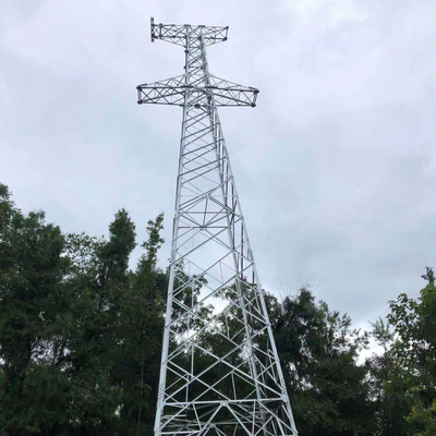 110KV HDG অ্যাঙ্গেল স্টিল পাইলন ট্রান্সমিশন টাওয়ার