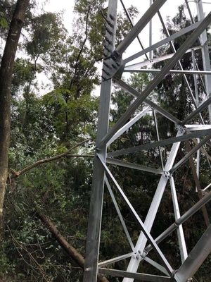 110KV HDG অ্যাঙ্গেল স্টিল পাইলন ট্রান্সমিশন টাওয়ার