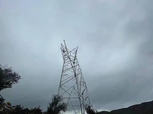 110KV ট্রান্সমিশন লাইনের জন্য হট ডিপ গ্যালভানাইজড অ্যাঙ্গেল স্টিল টাওয়ার