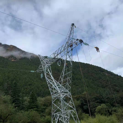 110KV ট্রান্সমিশন লাইনের জন্য হট ডিপ গ্যালভানাইজড অ্যাঙ্গেল স্টিল টাওয়ার