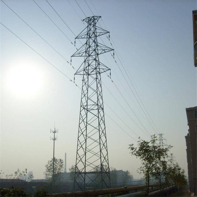 33KV ট্রান্সমিশন লাইনের জন্য গ্যালভানাইজড Q345 ইস্পাত ডাবল সার্কিট টাওয়ার