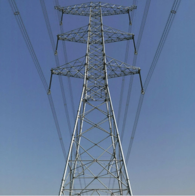 হট ডিপ গ্যালভানাইজড 500KV Q355 Q255 স্টিল ট্রান্সমিশন টাওয়ার
