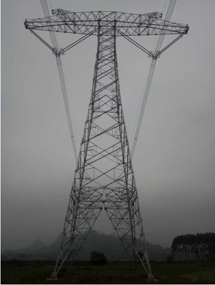 10 - 500KV ডাবল সার্কিট ল্যাটিস ট্রান্সমিশন টাওয়ার