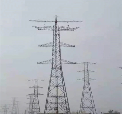 10 - 500KV ডাবল সার্কিট ল্যাটিস ট্রান্সমিশন টাওয়ার