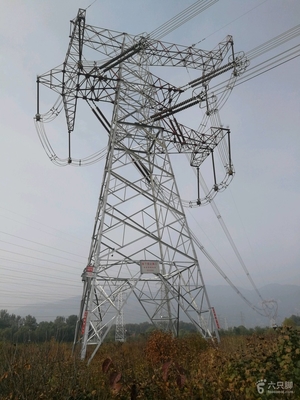 Q245 Q355 কোণ ইস্পাত পাইলন ট্রান্সমিশন টাওয়ার