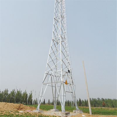 110KV 132KV অ্যাঙ্গার স্টিল ল্যাটিস পাইলন ট্রান্সমিশন টাওয়ার