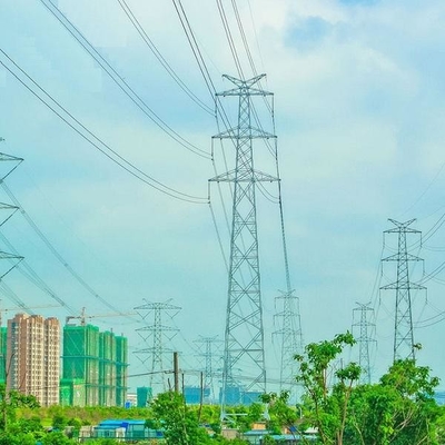 110KV টেলিকমিউনিকেশন Q235 Q345 Q420 স্টিল ল্যাটিস টাওয়ার