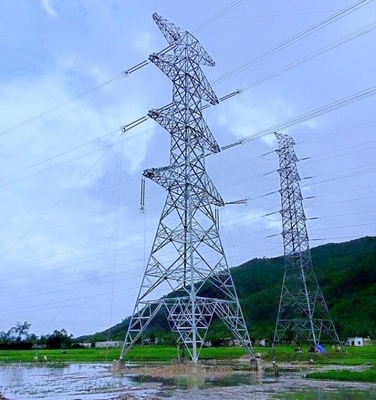 110KV টেলিকমিউনিকেশন Q235 Q345 Q420 স্টিল ল্যাটিস টাওয়ার