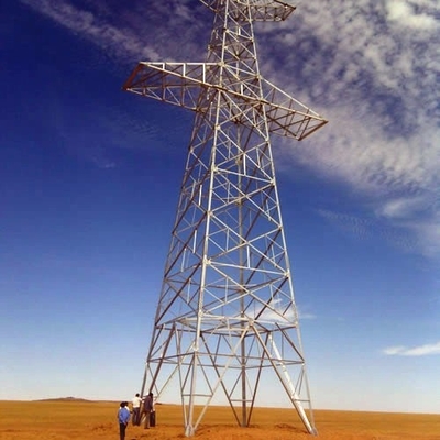 10 - 700KV HDG ল্যাটিস ট্রান্সমিশন স্টিল টাওয়ার